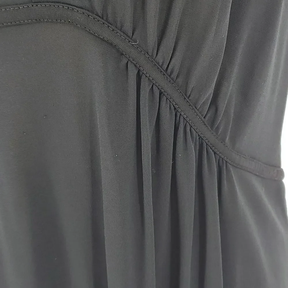 Nine West chiffon black‎ top, size large. Great for layered look.